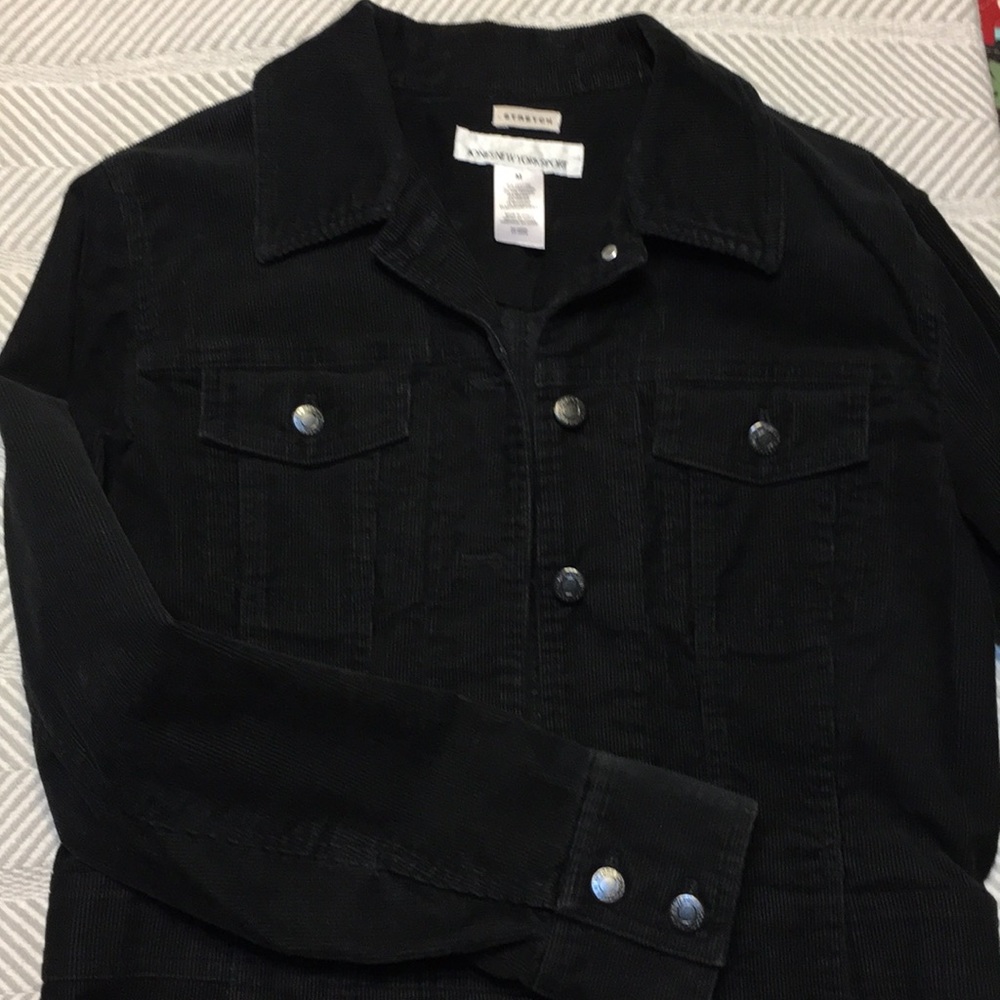 Corduroy Black Blazer